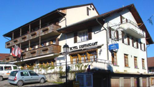 Hotel Restaurant Le Gruyerien Morlon Exterior foto